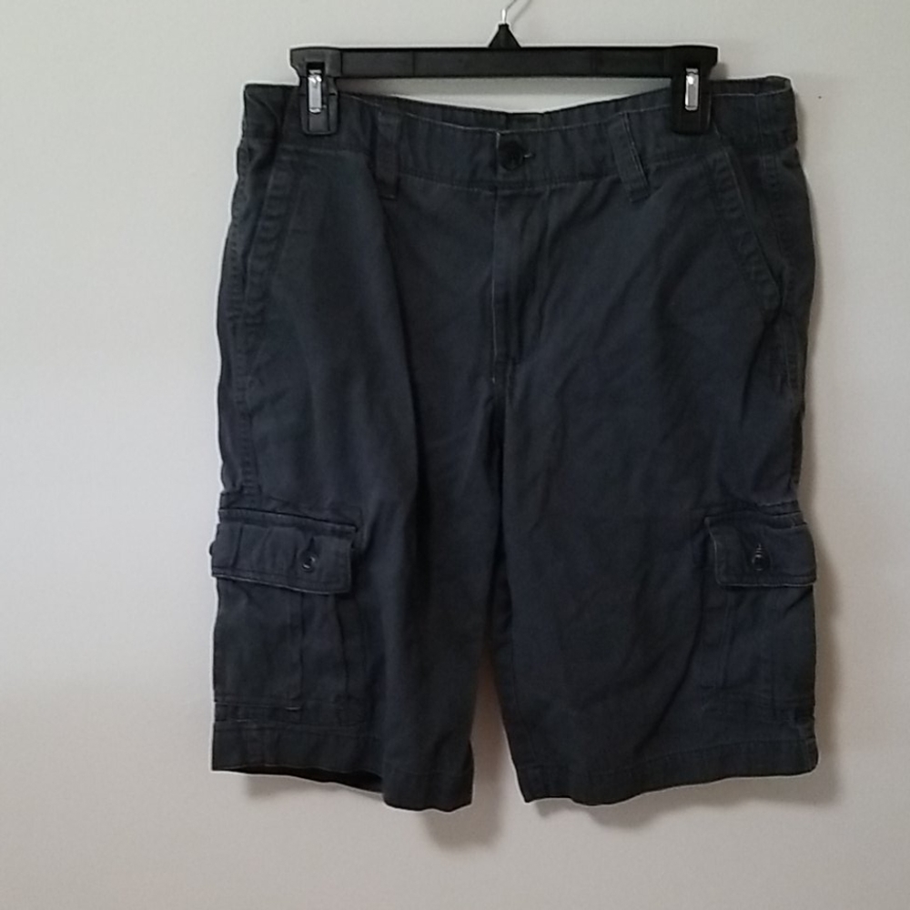 Boy's dark grey/faded black shorts